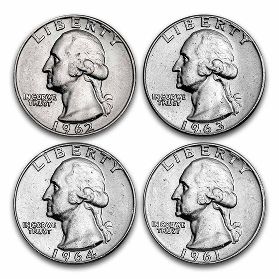 $1.00 Face Value Washington Quarters BU $1.00 Face Value Washington Quarters BU